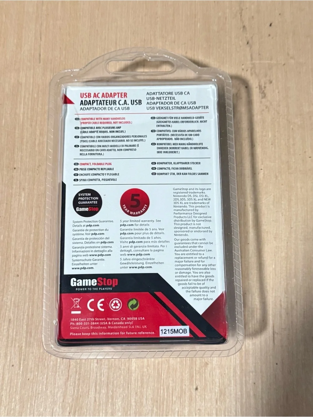 Gamestop USB AC Adapter Nintendo 3DS XL, 3DS, DSi, DSi XL, & DSi Lite Brand New!